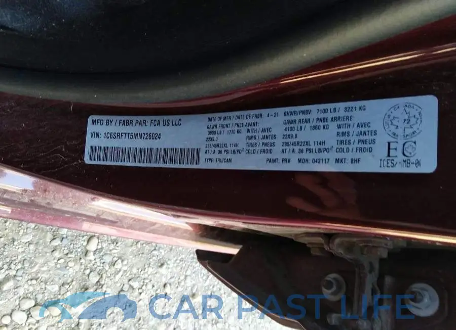 1C6SRFTT5MN726024# 9