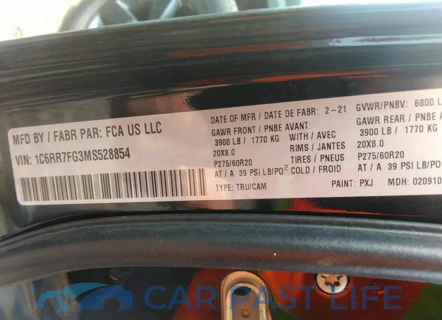 1C6RR7FG3MS528854# 9