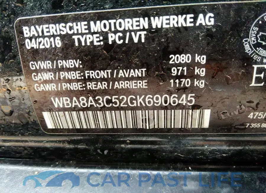 WBA8A3C52GK690645# 9
