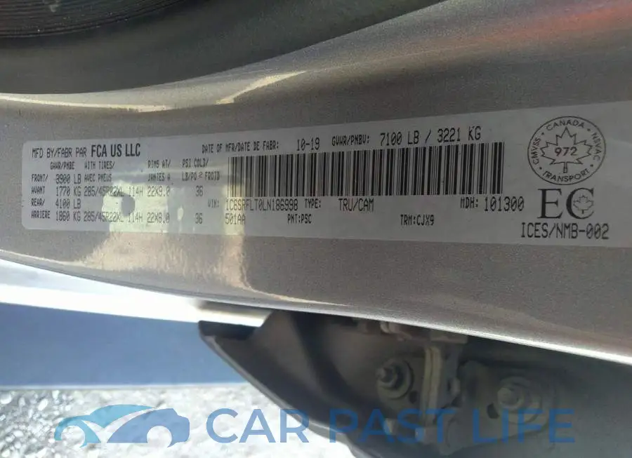 1C6SRFLT0LN186998# 9