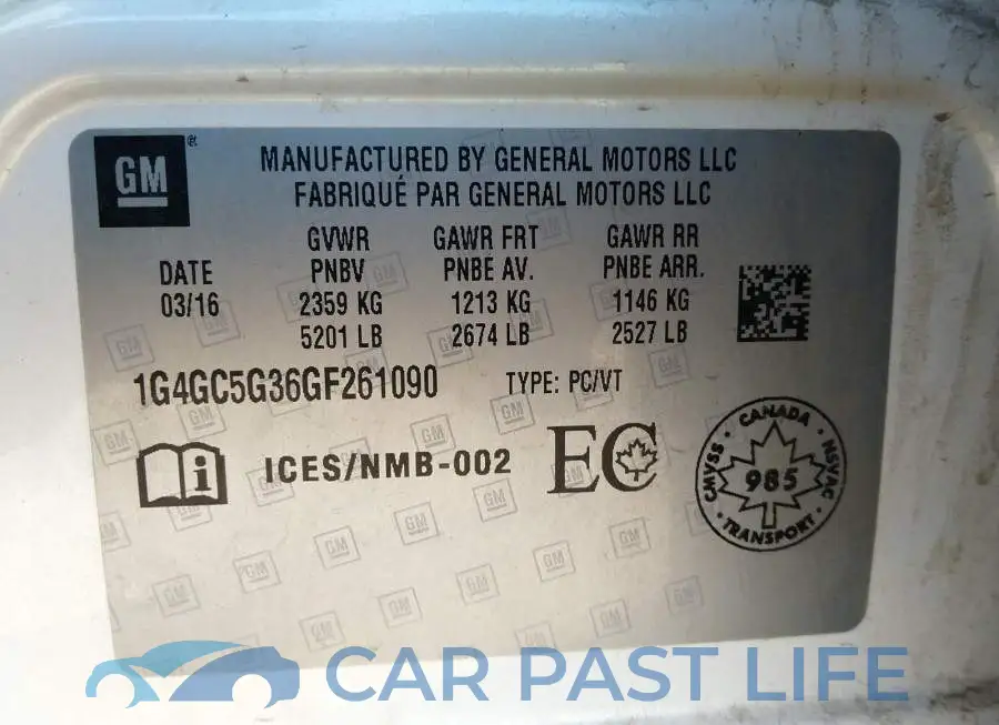 1G4GC5G36GF261090# 9