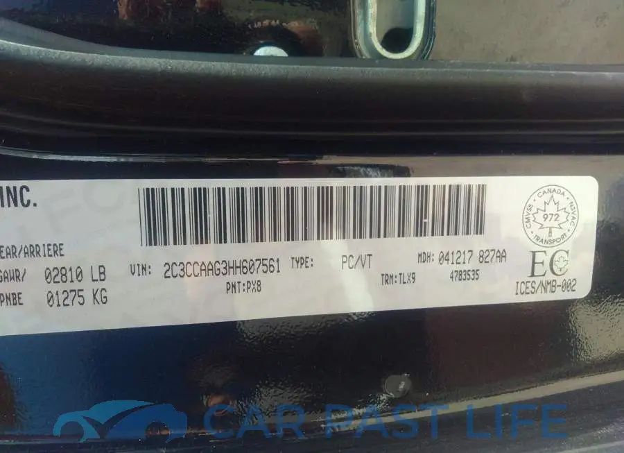 2C3CCAAG3HH607561# 9