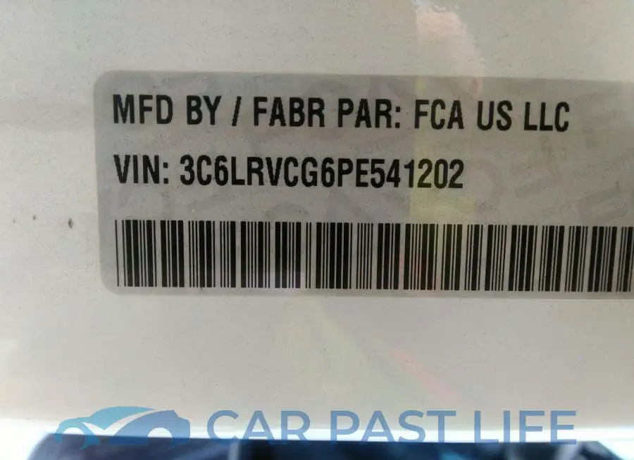 3C6LRVCG6PE541202# 9