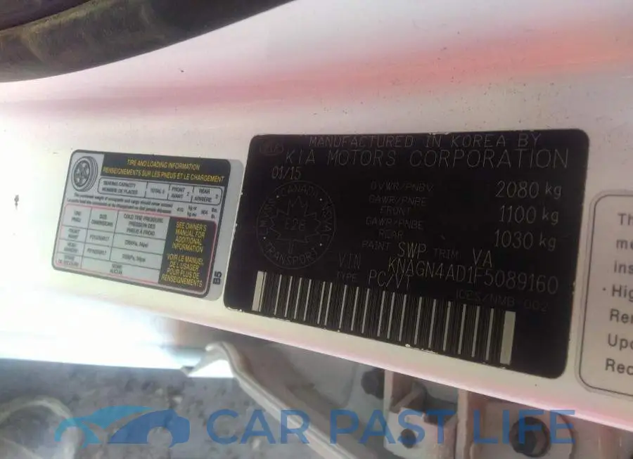 KNAGN4AD1F5089160# 9
