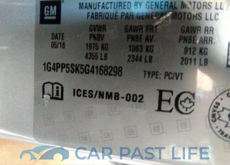 1G4PP5SK5G4168298# 10