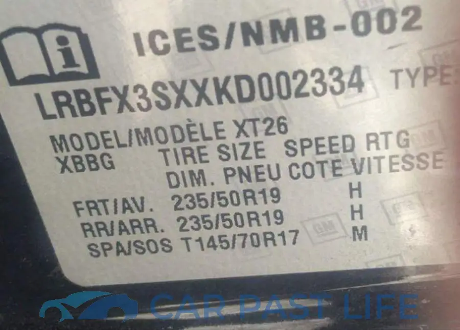 LRBFX3SXXKD002334# 10