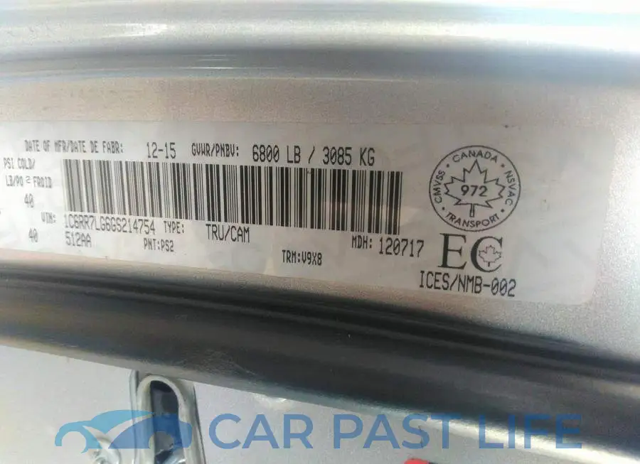 1C6RR7LG6GS214754# 9