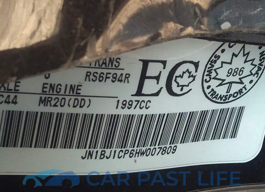 JN1BJ1CP6HW007809# 9