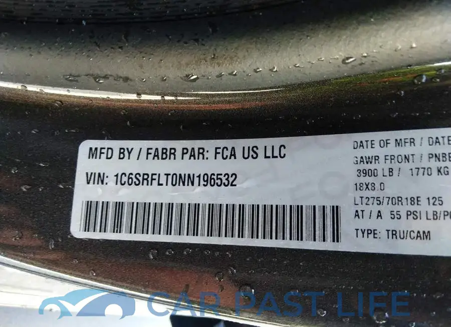 1C6SRFLT0NN196532# 9