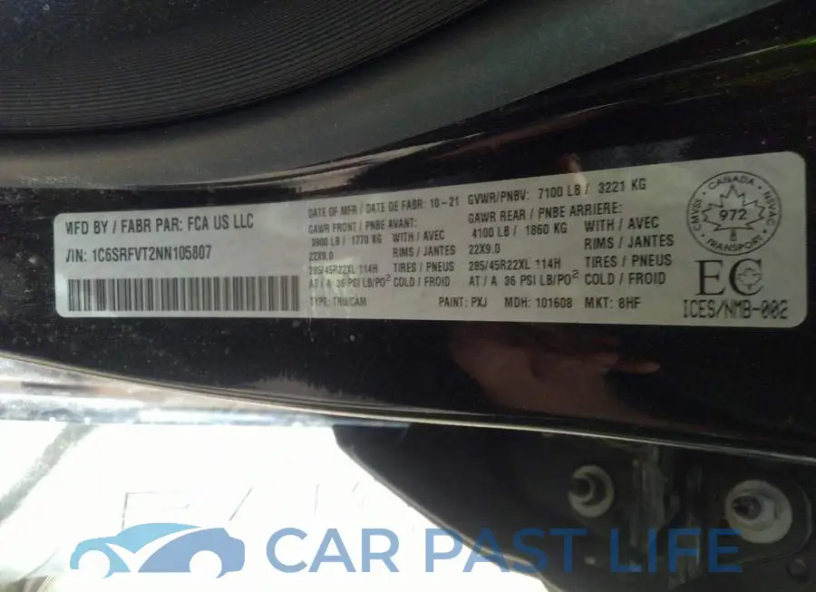 1C6SRFVT2NN105807# 9