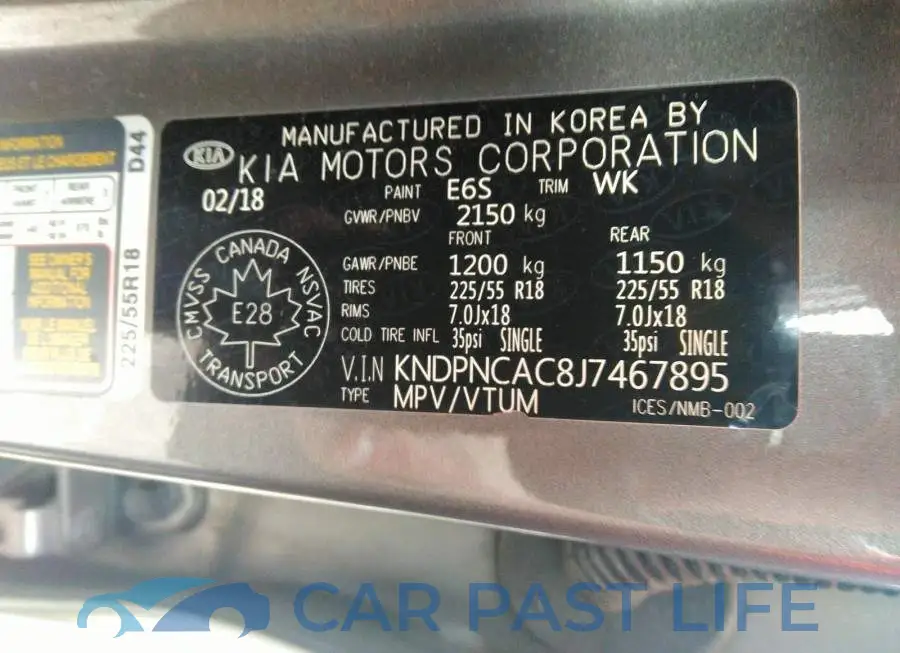 KNDPNCAC8J7467895# 9