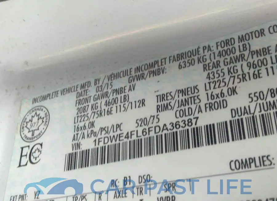 1FDWE4FL6FDA36387# 9