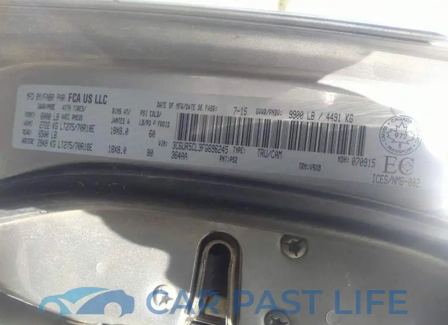 3C6UR5CL3FG696245# 9