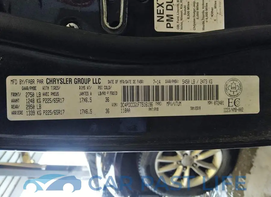 3C4PDCCG1FT516196# 9