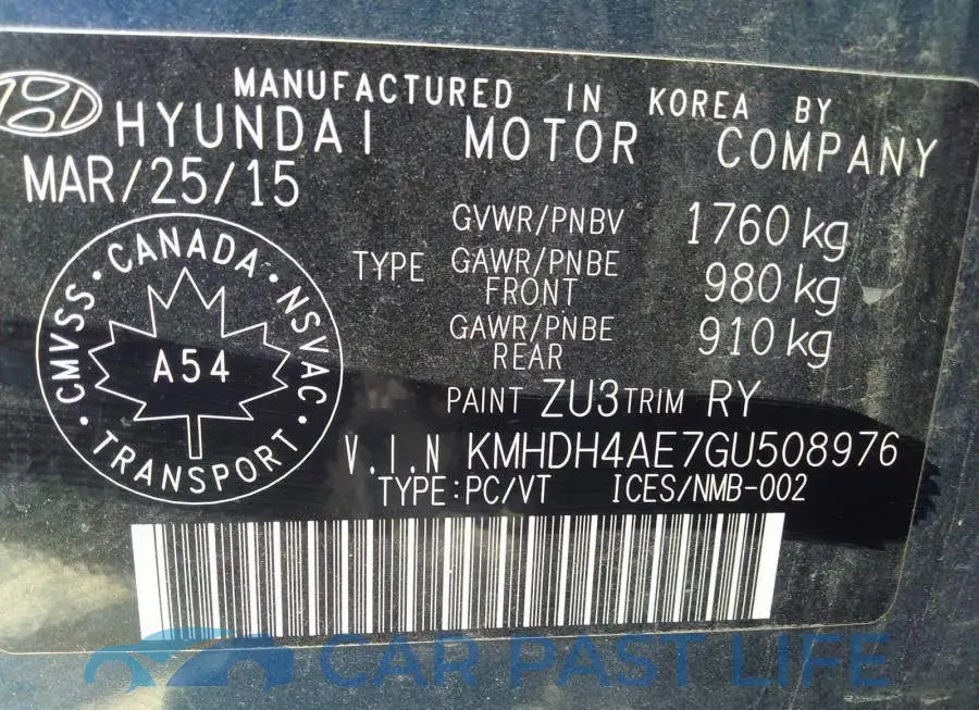 KMHDH4AE7GU508976# 9