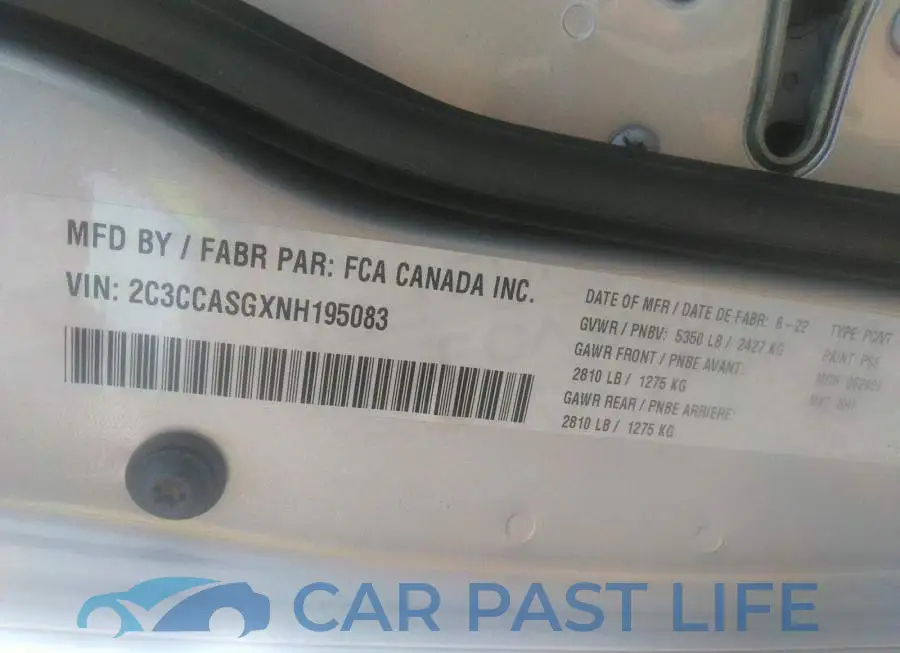 2C3CCASGXNH195083# 9