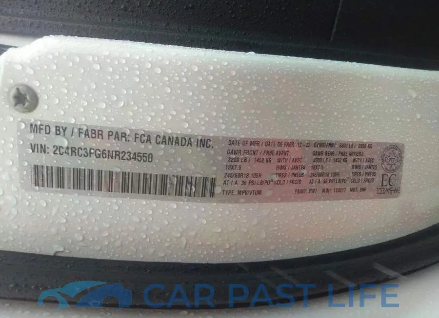 2C4RC3FG6NR234550# 9