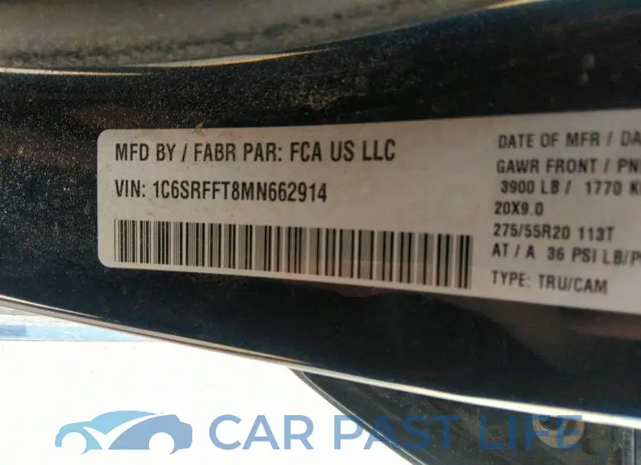 1C6SRFFT8MN662914# 9