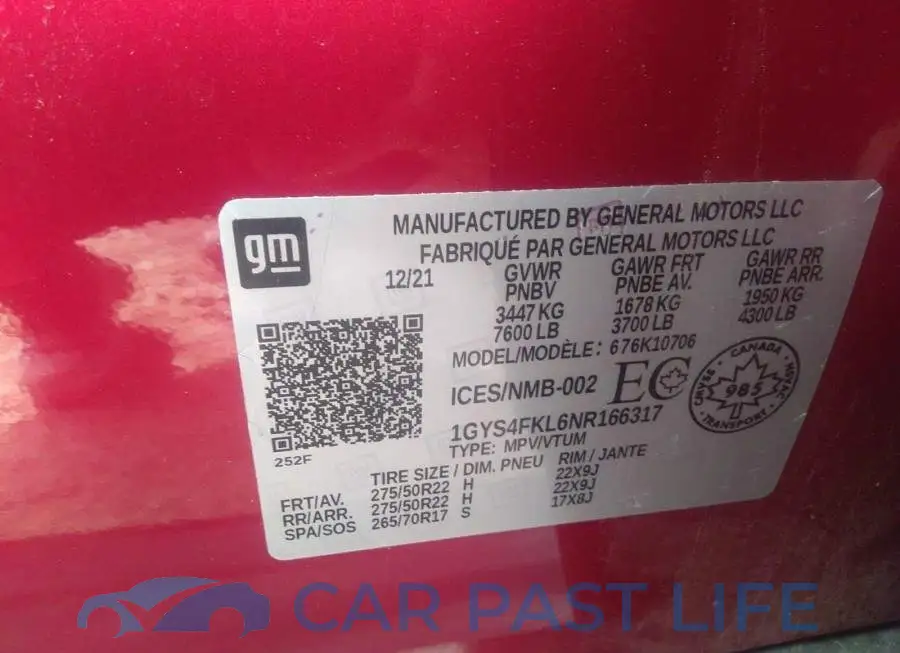 1GYS4FKL6NR166317# 9