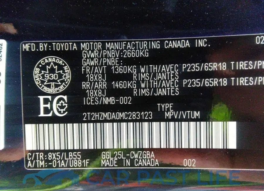 2T2HZMDA0MC283123# 9