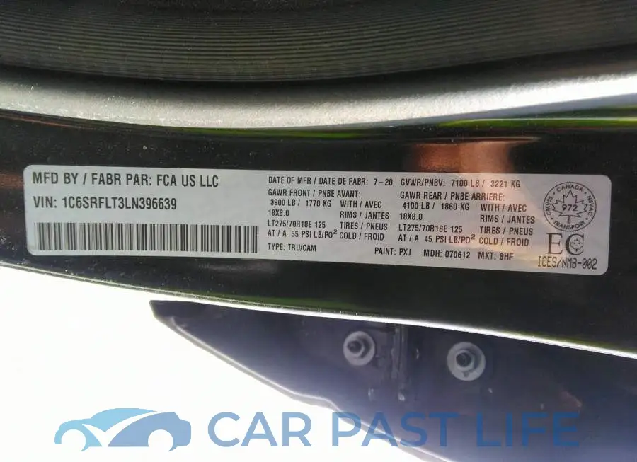 1C6SRFLT3LN396639# 9