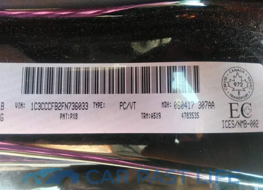 1C3CCCFB2FN736033# 9