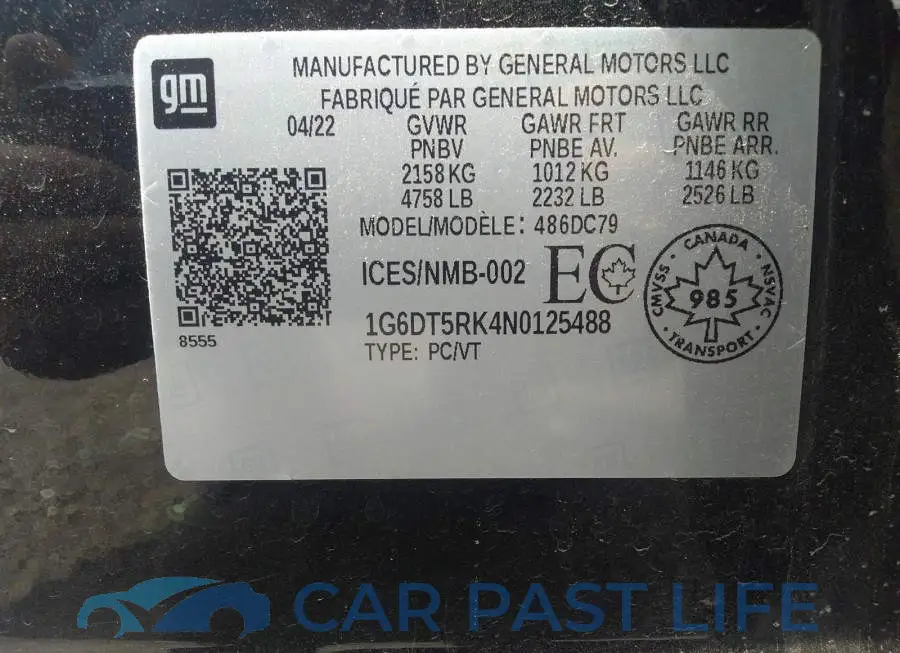 1G6DT5RK4N0125488# 9