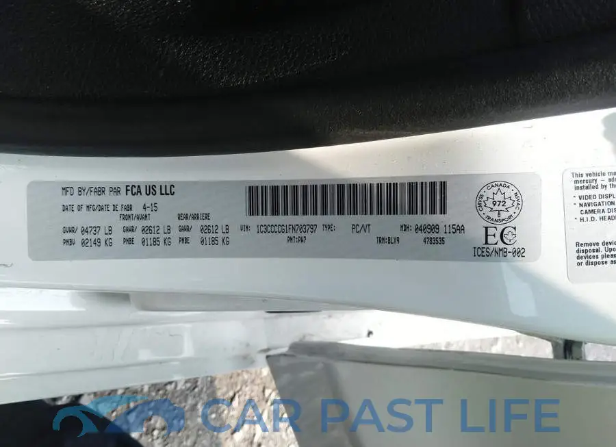 1C3CCCCG1FN703797# 9