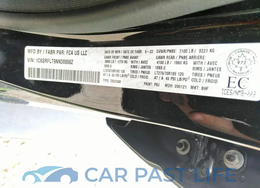 1C6SRFLT9NN388662# 9