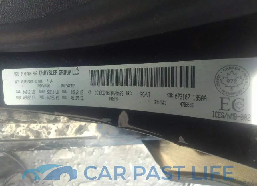 1C3CCCFB5FN570428# 9