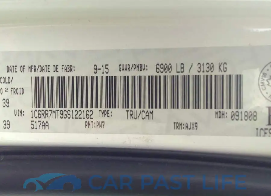 1C6RR7MT9GS122162# 9