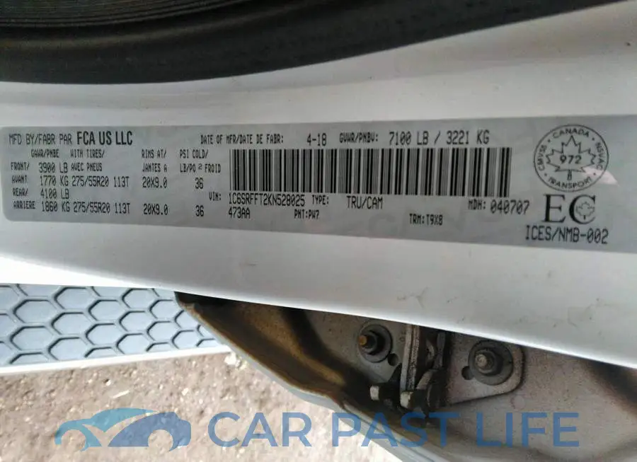 1C6SRFFT2KN528025# 9