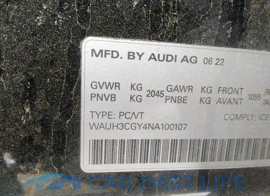 WAUH3CGY4NA100107# 9