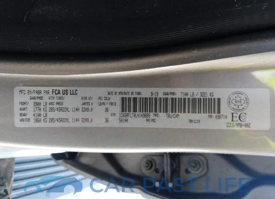 1C6SRFLT0LN149899# 9