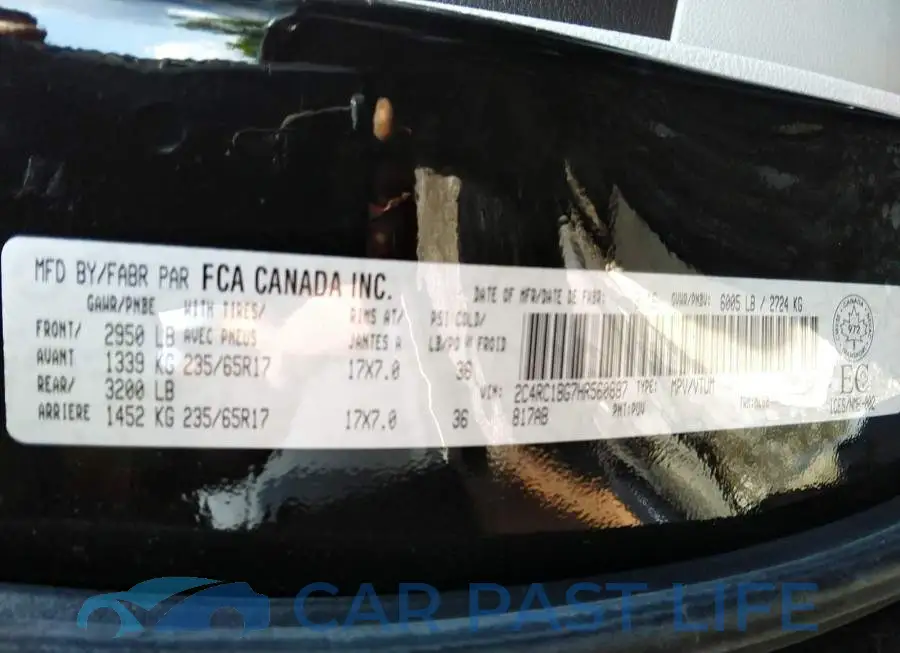 2C4RC1BG7HR560887# 9