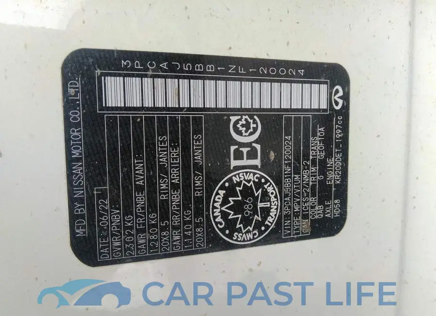 3PCAJ5BB1NF120024# 9