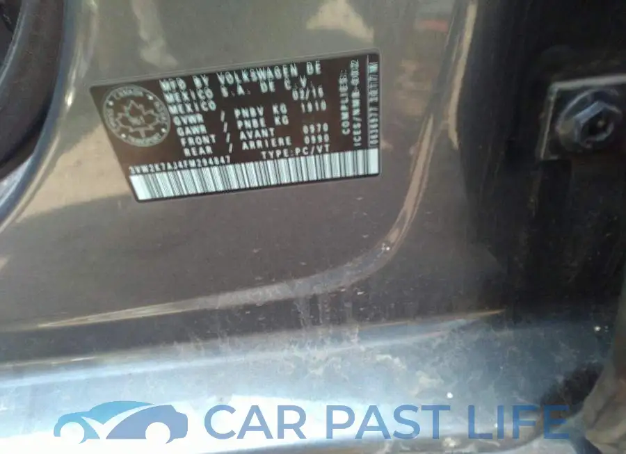 3VW2K7AJ4FM294847# 9