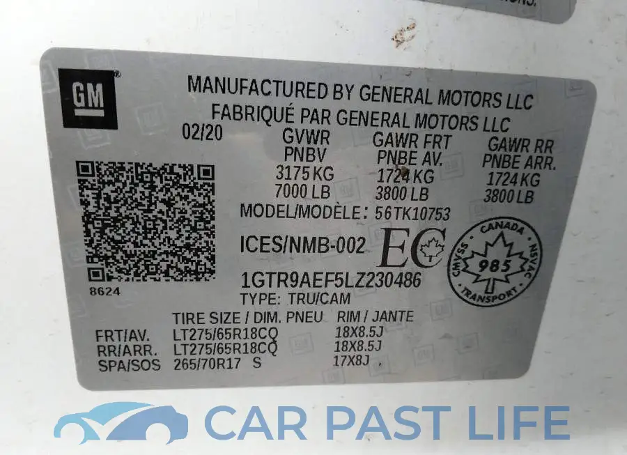 1GTR9AEF5LZ230486# 9