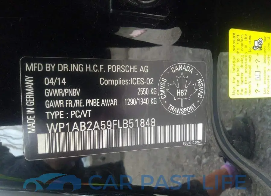WP1AB2A59FLB51848# 9