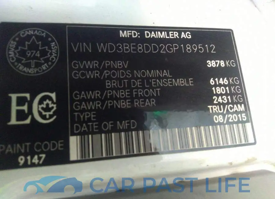 WD3BE8DD2GP189512# 9