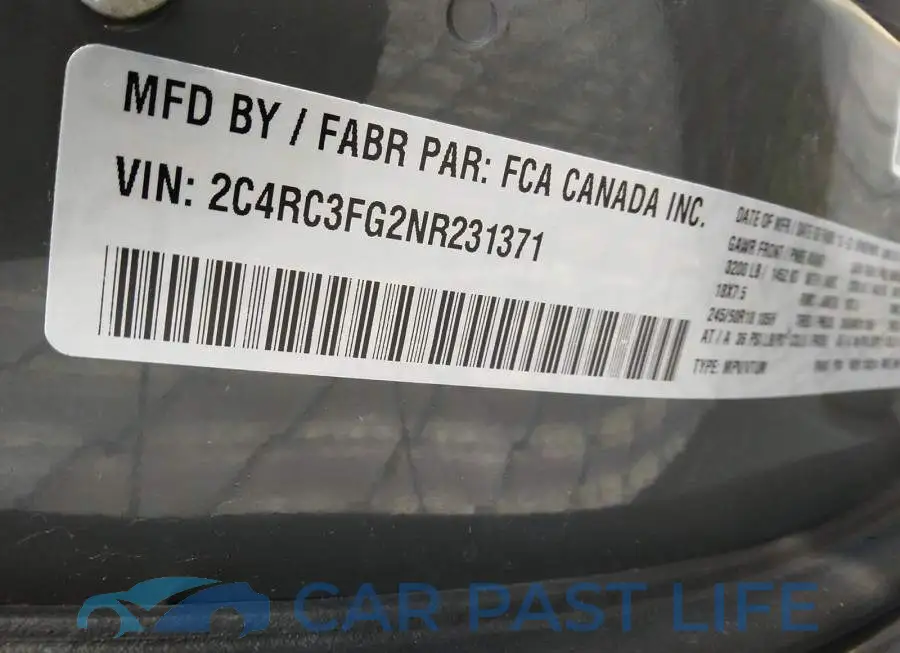 2C4RC3FG2NR231371# 9