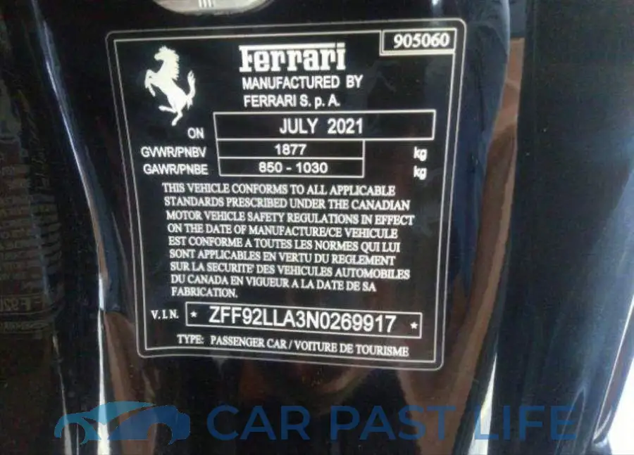 ZFF92LLA3N0269917# 10