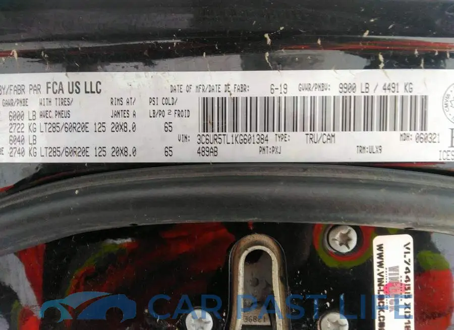 3C6UR5TL1KG601384# 9