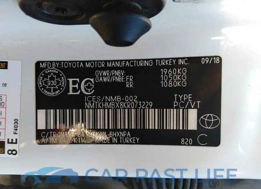NMTKHMBX8KR073229# 9