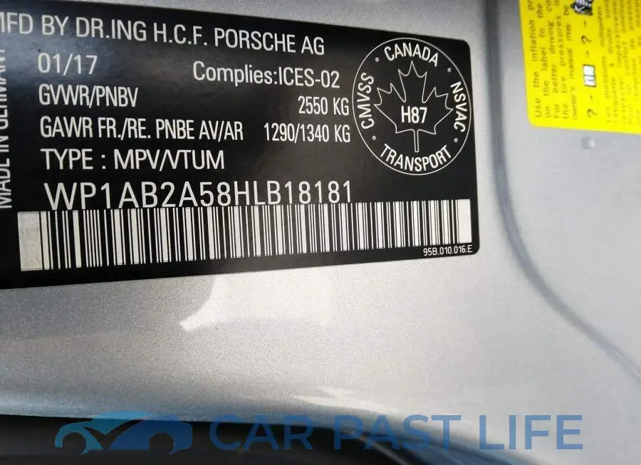 WP1AB2A58HLB18181# 9