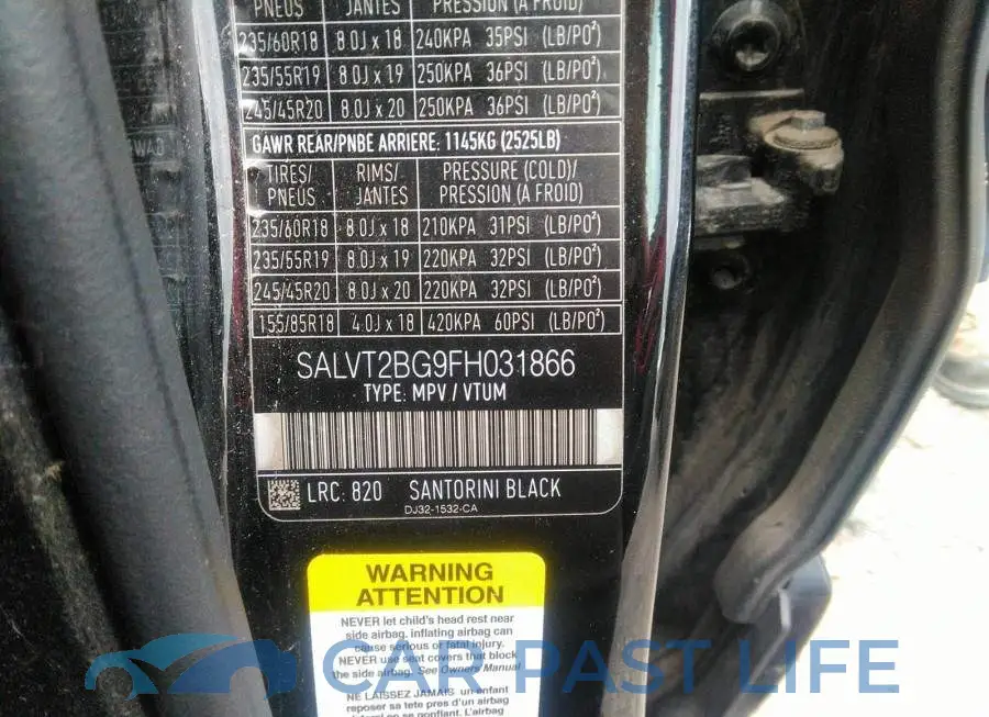 SALVT2BG9FH031866# 9