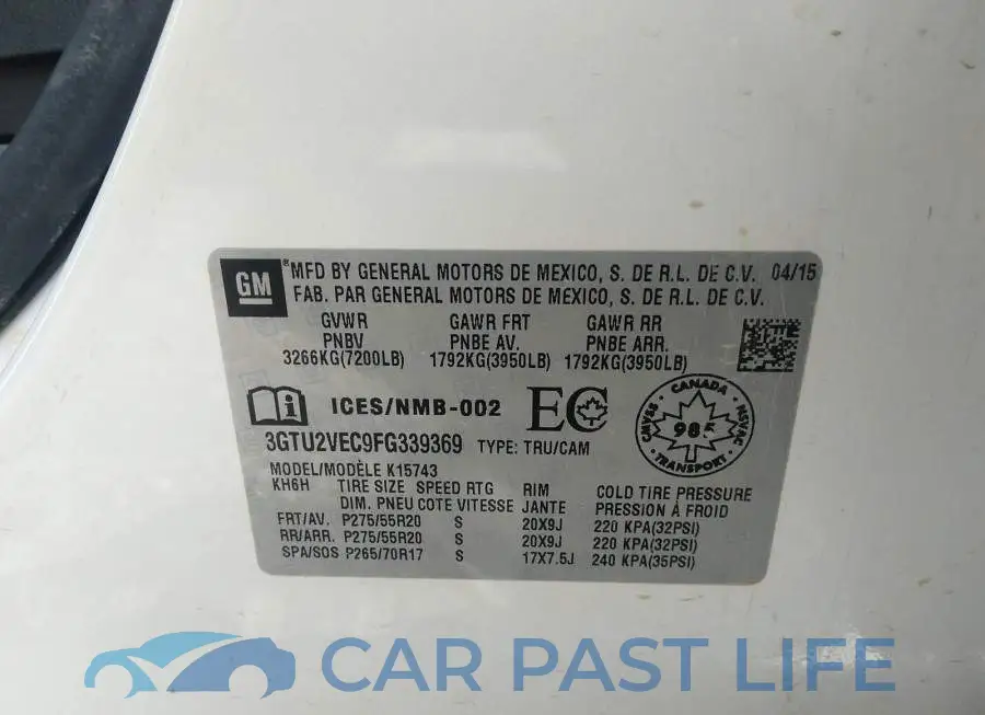 3GTU2VEC9FG339369# 9