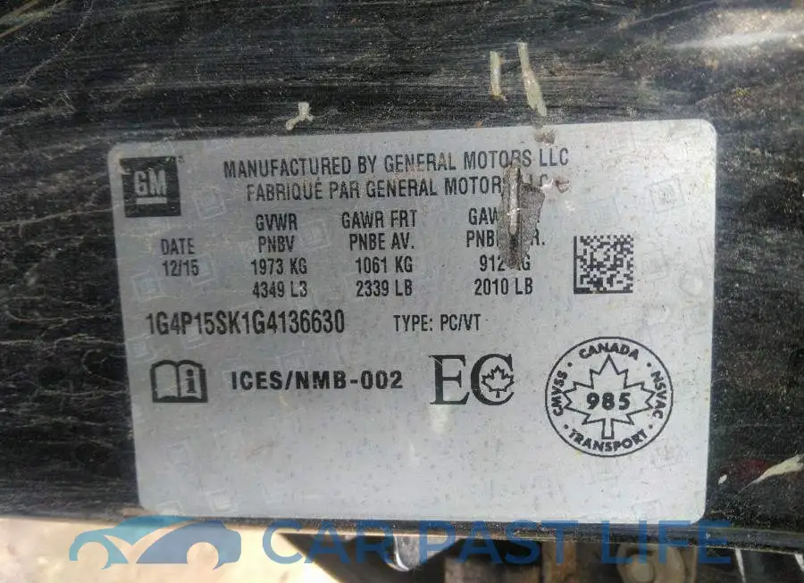 1G4P15SK1G4136630# 9