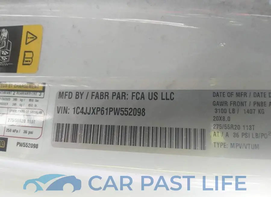 1C4JJXP61PW552098# 9