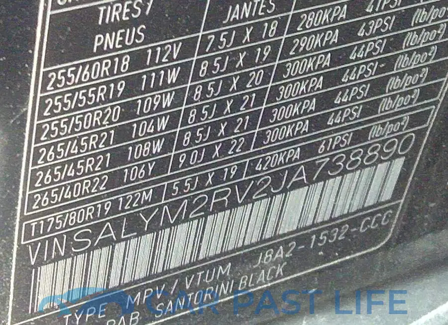 SALYM2RV2JA738890# 9